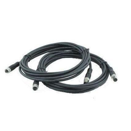M8 circular connector Male/Female 3 pole cable 3m (bag of 2) - SBP Electrical