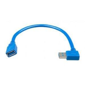 USB extension cable 0,3m one side right angle - SBP Electrical