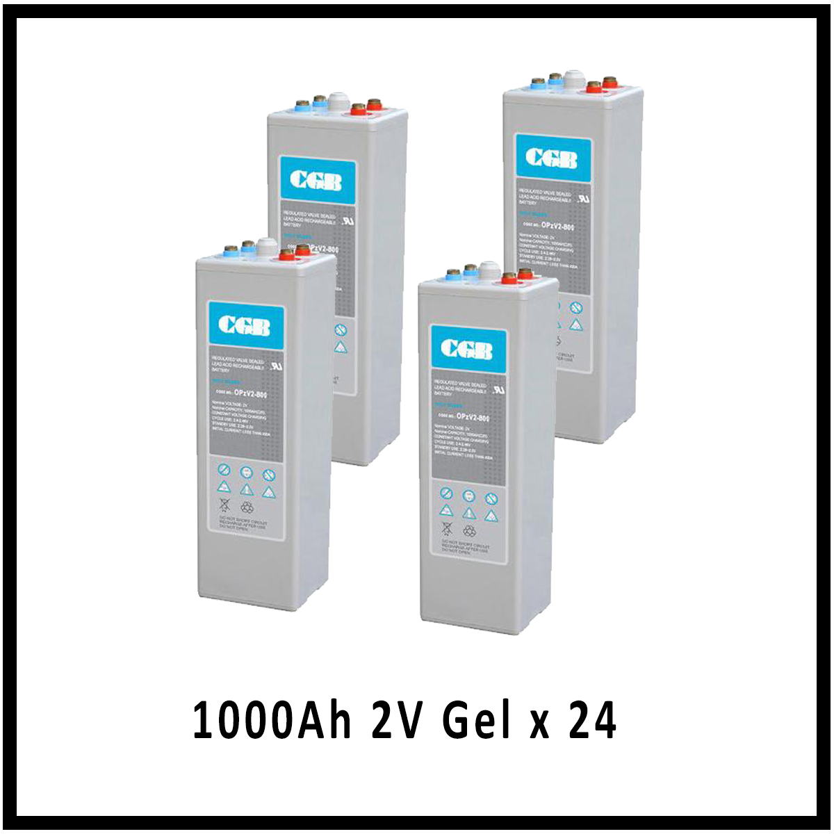 48V 1000Ah GCB Tubular Plate Gel Battery Bank