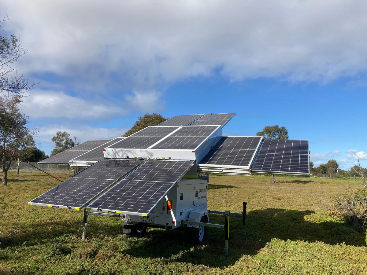 Solar Trailer 4.6kW Solar Array | 14kWh Battery Storage