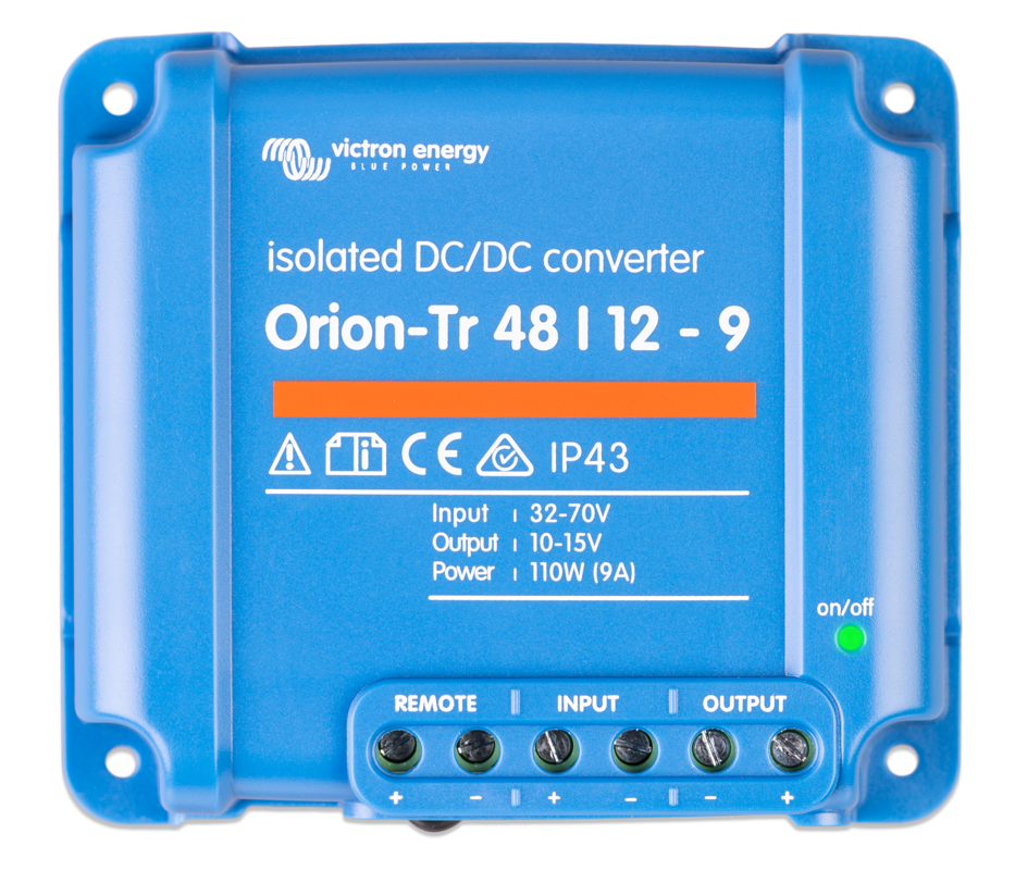 Victron Orion-Tr 48/12-9A (110W) Isolated DC-DC converter ORI481210110 (Please note this is not a battery charger)