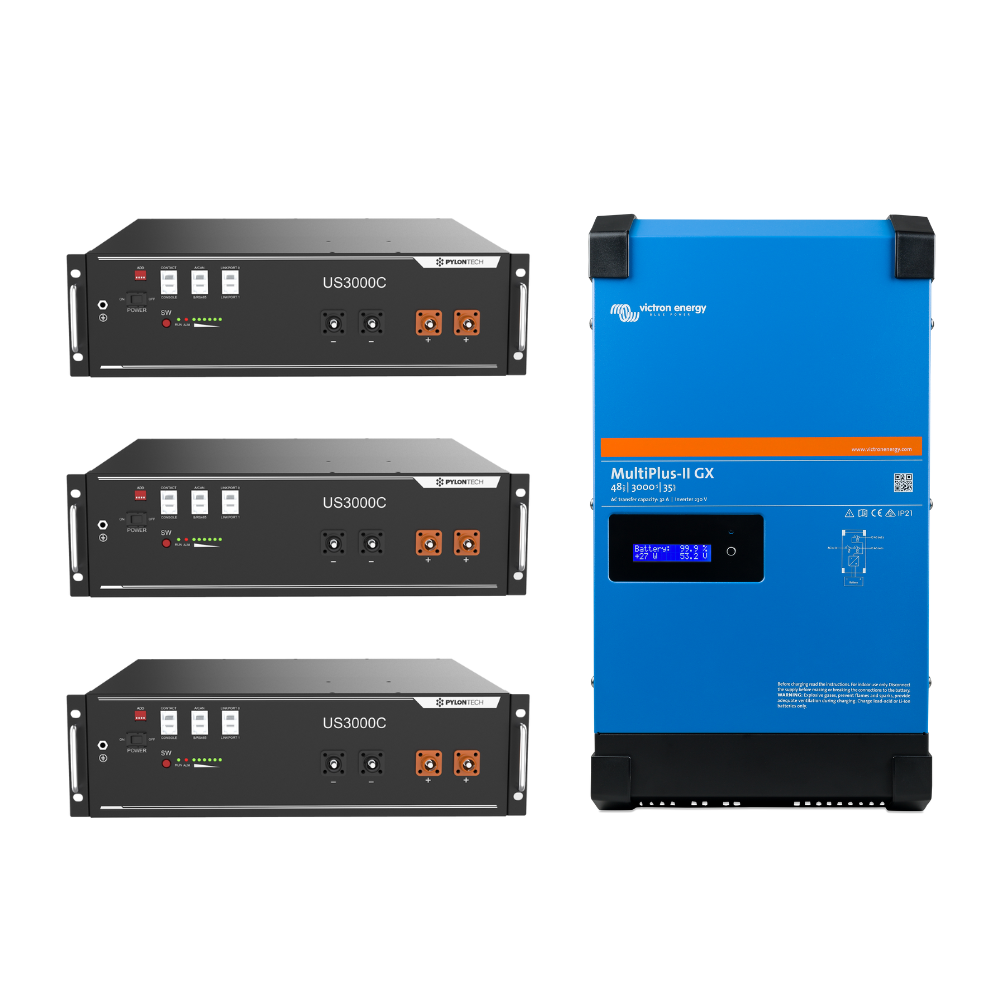 Victron 48V 3kVA Inverter/Charger and Pylontech 10.5kWh Lithium Battery Kit